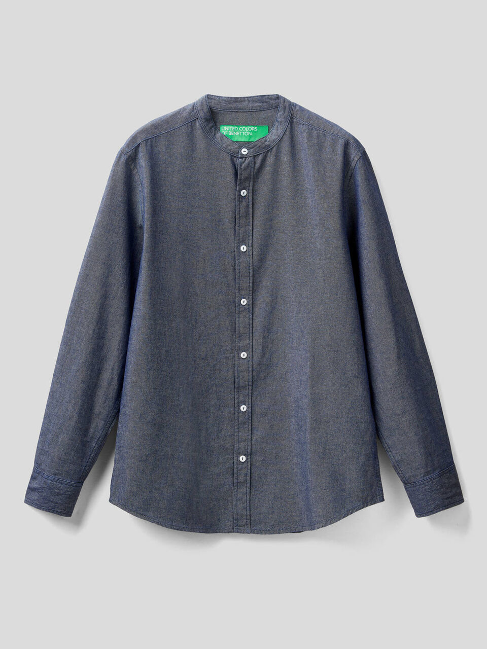 Chemise col mao en 100% coton image number null