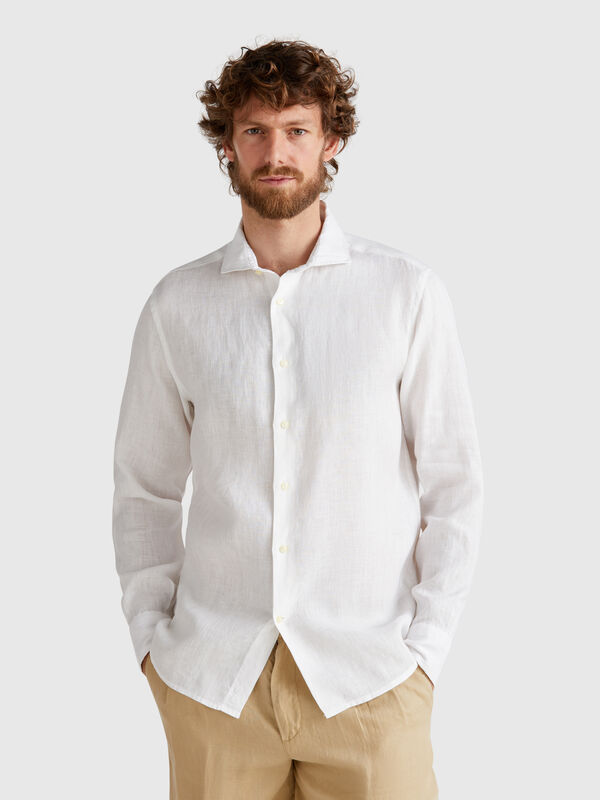 Camicia in puro lino Uomo