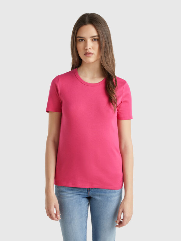 T-Shirt aus Langfaser-Baumwolle Damen