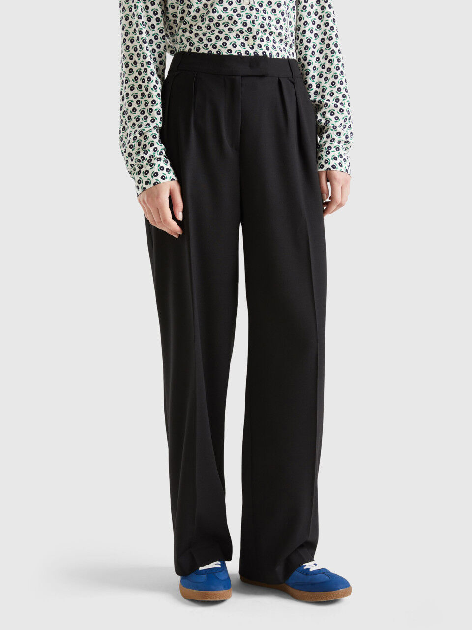 Womens Relaxed Fit Trousers New Collection 2023  Benetton