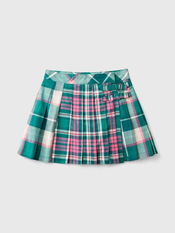 Checkered pleated skirt Junior Girl