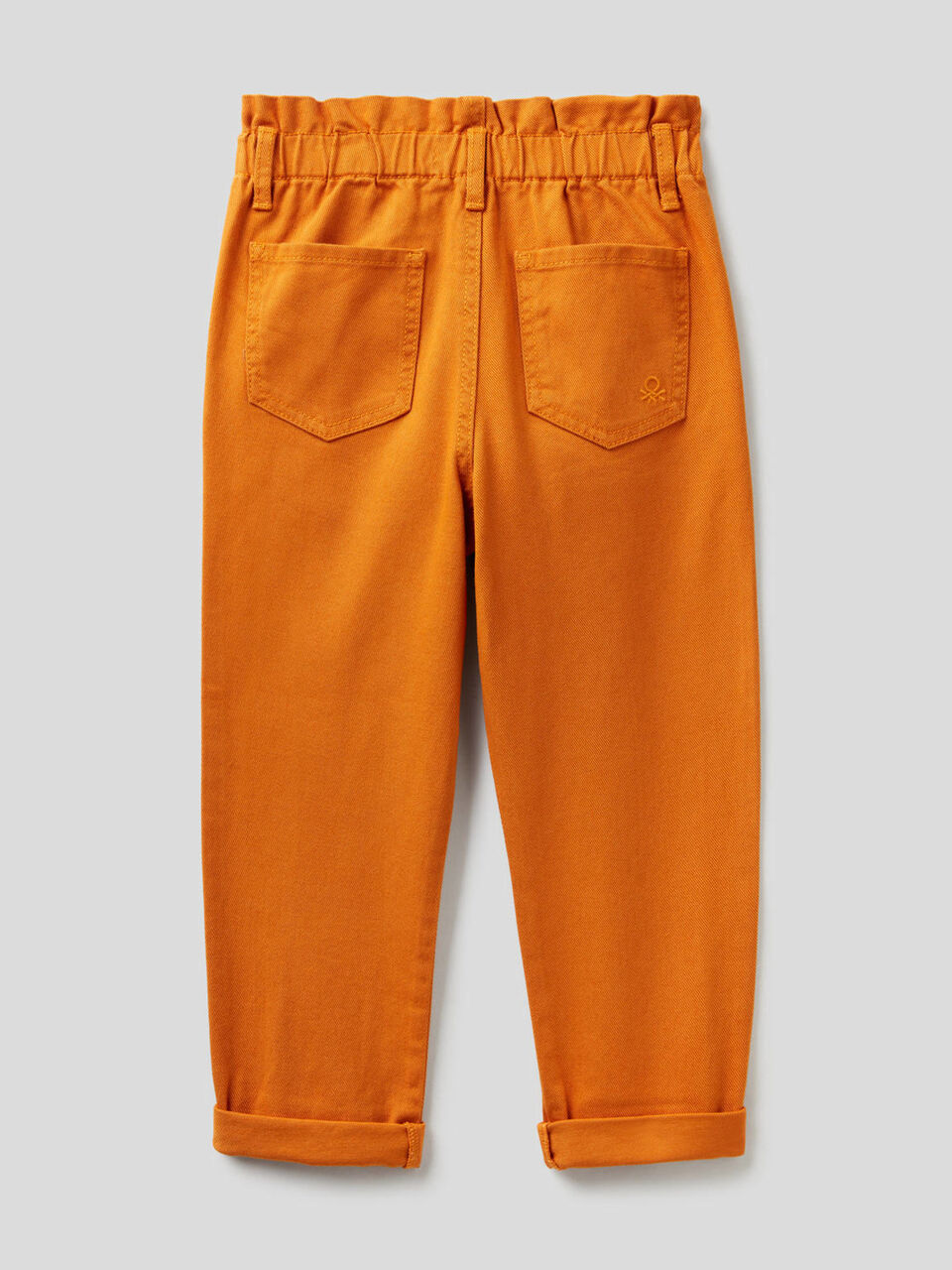 Pantalon paperbag en coton bio image number 2