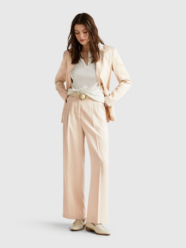 Pantalon large fluide Femme