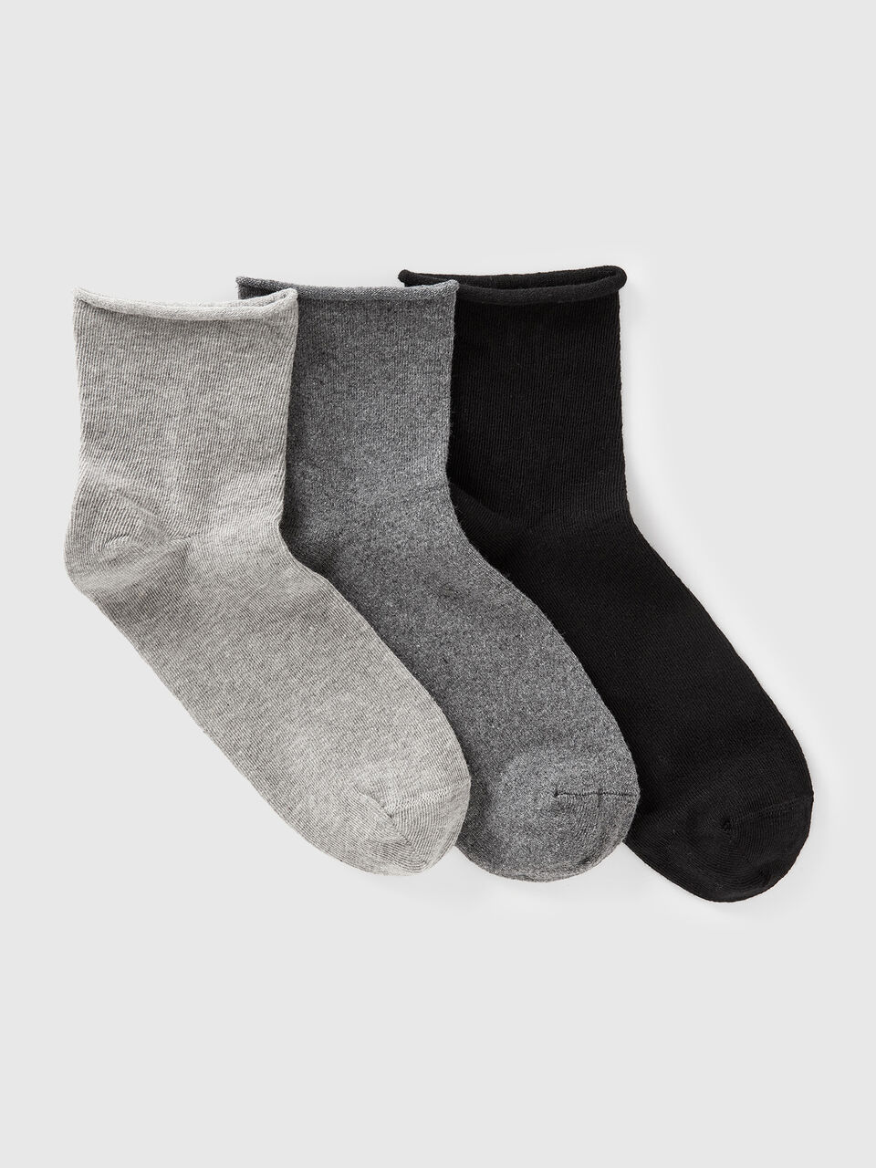 KNITTED SOCKS 3 PAIR Femme image number 1