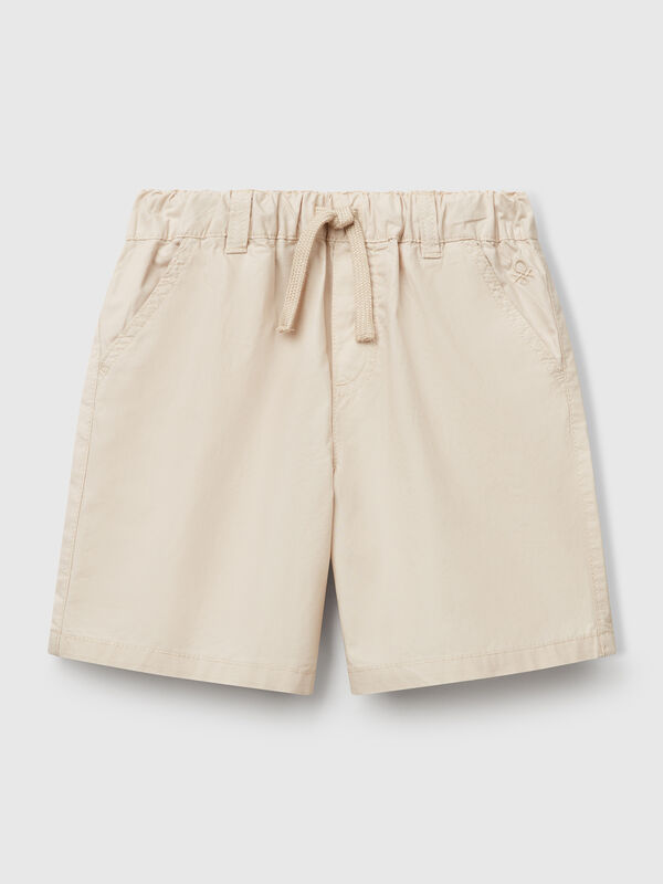 Short 100% coton avec cordon de serrage Garçon