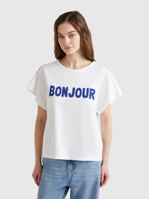 T-shirt con ricamo Donna