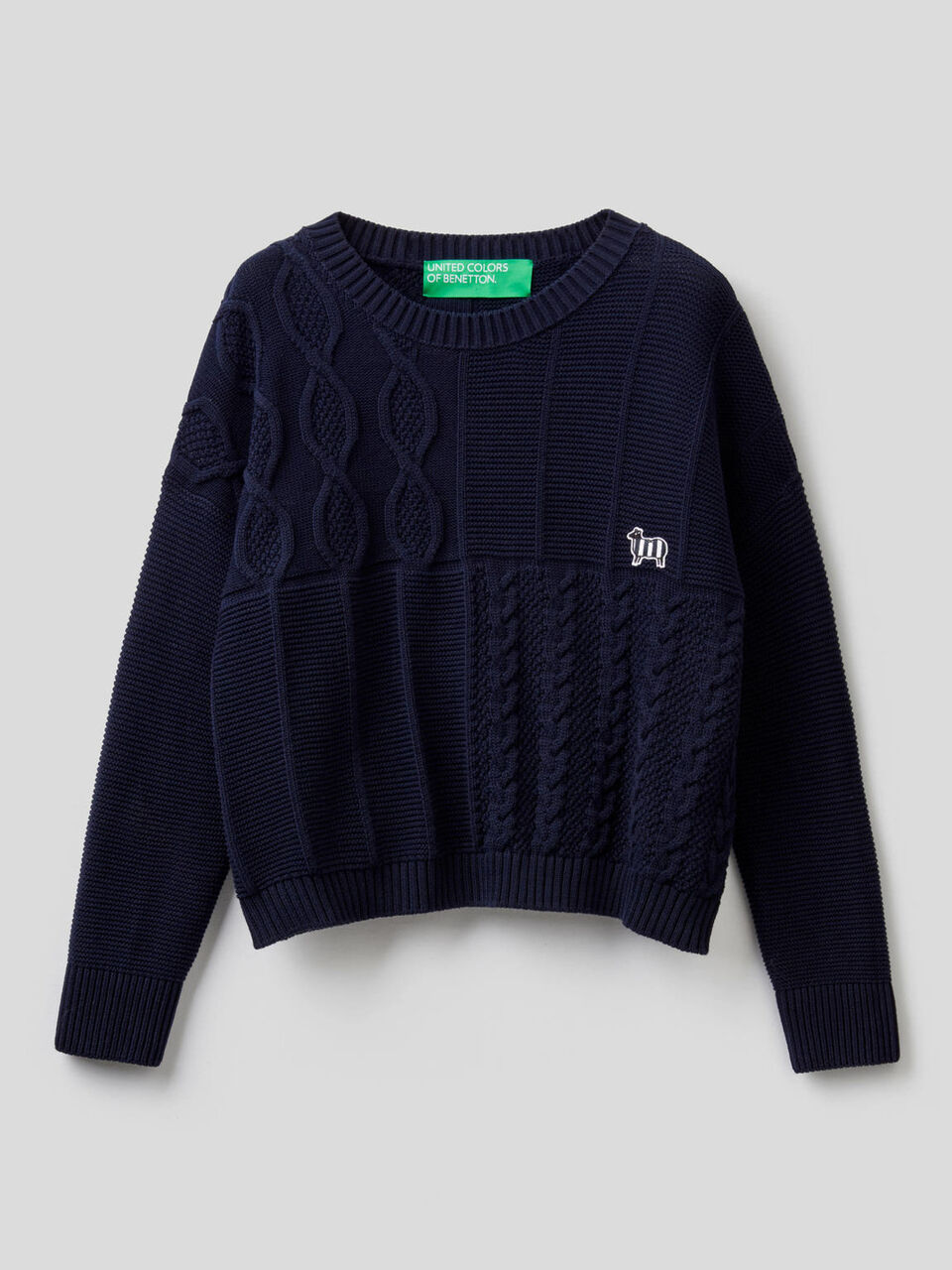 Pull texturé en 100% coton image number 1