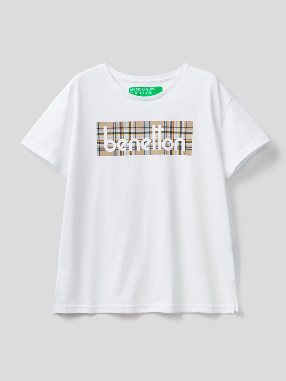 T-shirt 100% cotone bio con stampa logo image number 1