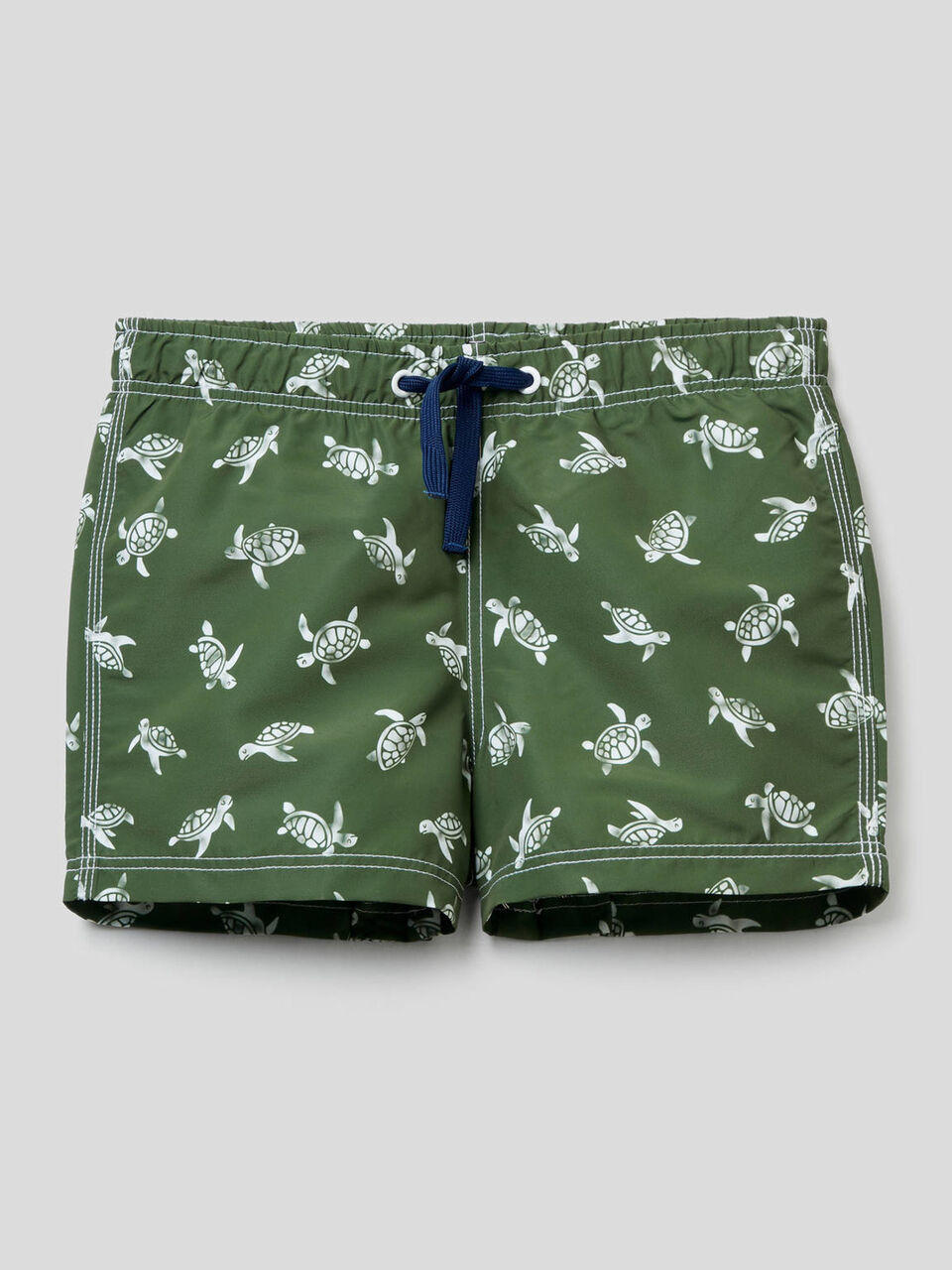 Short patterned swim trunks image number 1