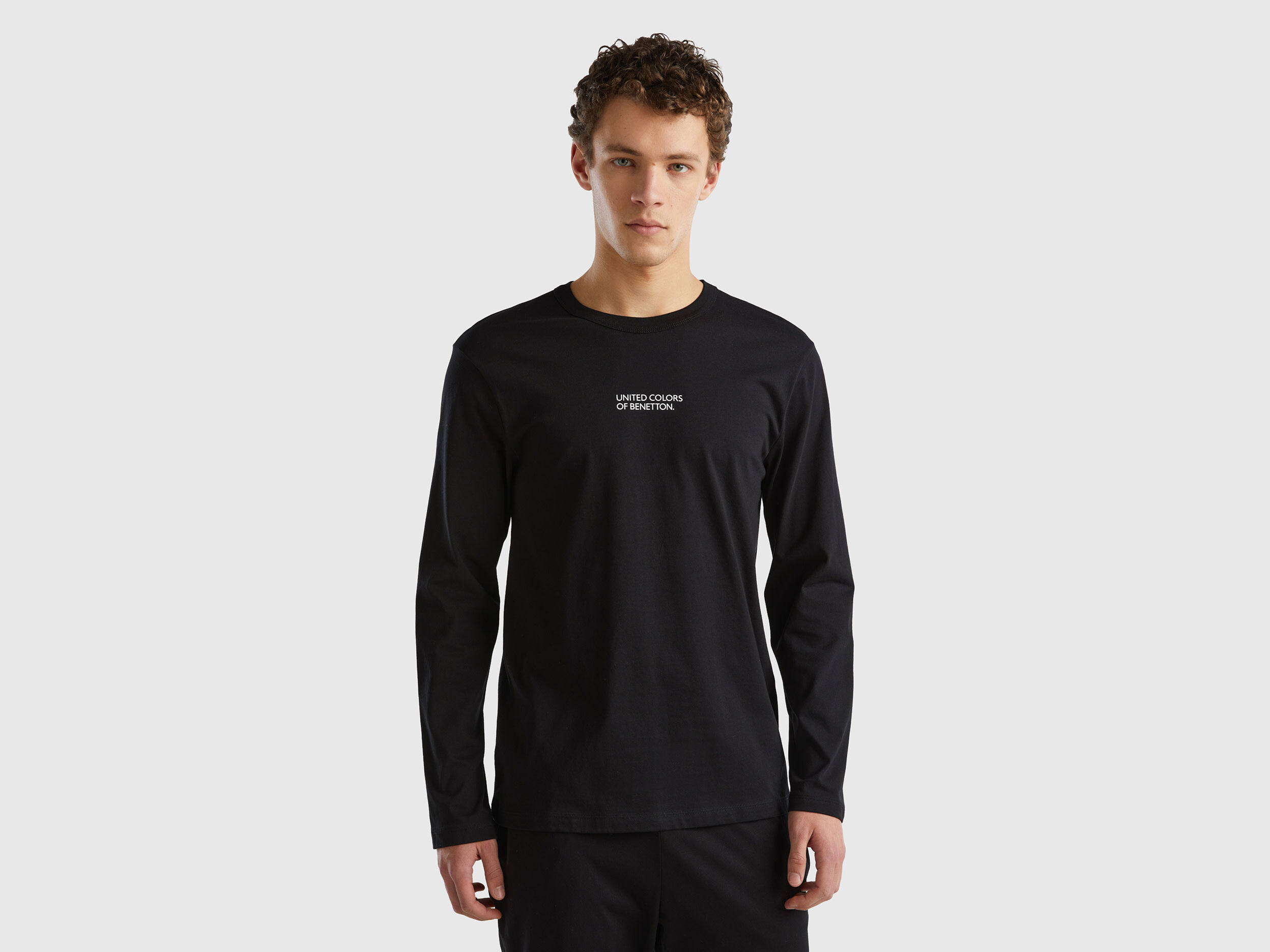 Benetton maglie cotone best sale manica lunga