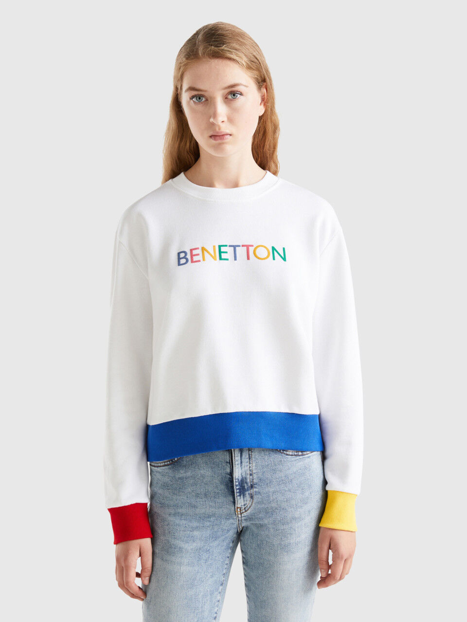 Women's hoodless sweatshirts hotsell