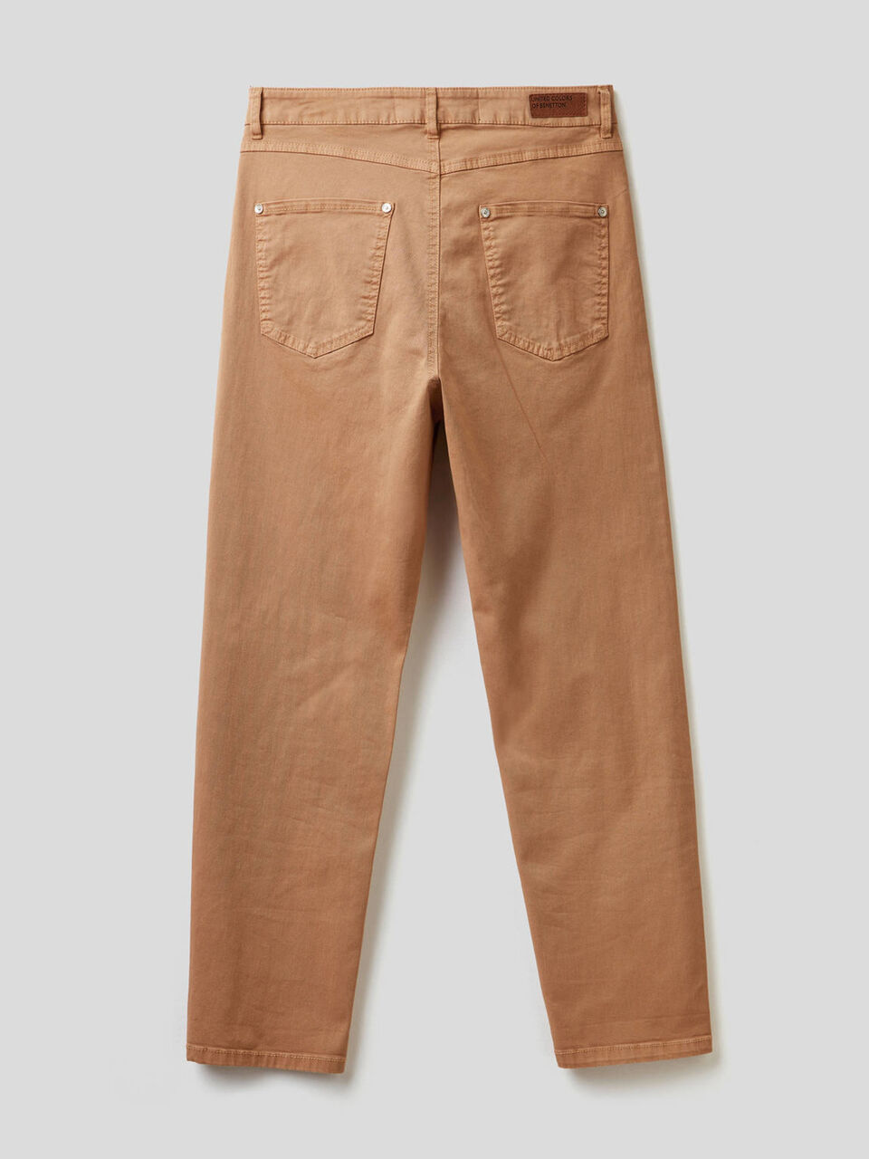 Pantalon boyfriend en coton stretch image number 2
