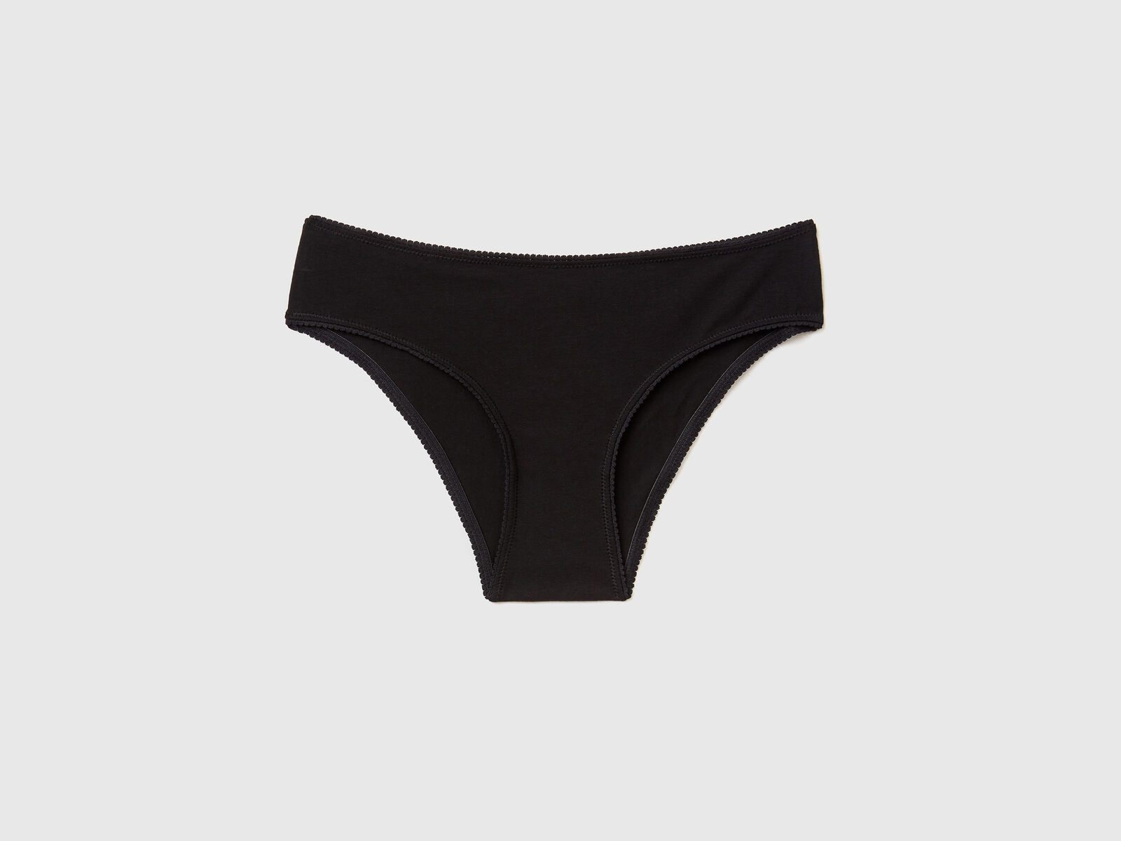 Basic underwear in stretch organic cotton - Black