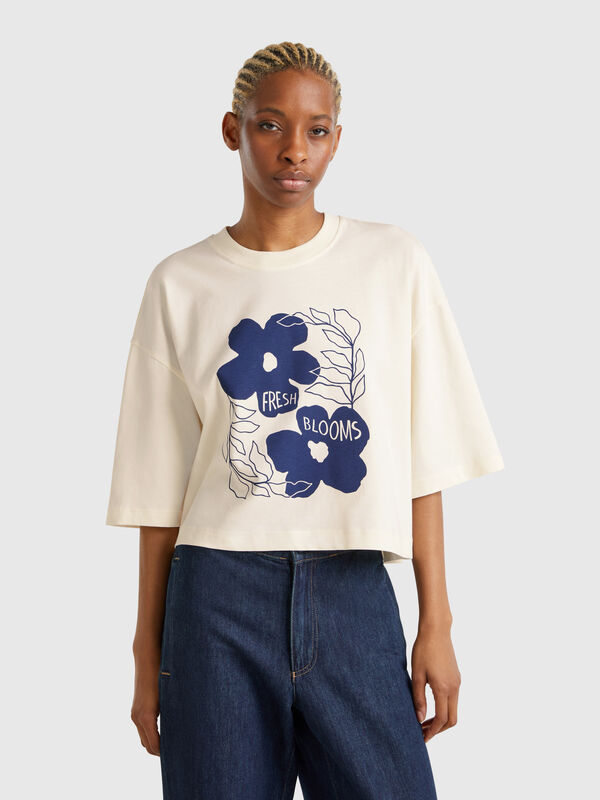 T-shirt with floral print Women