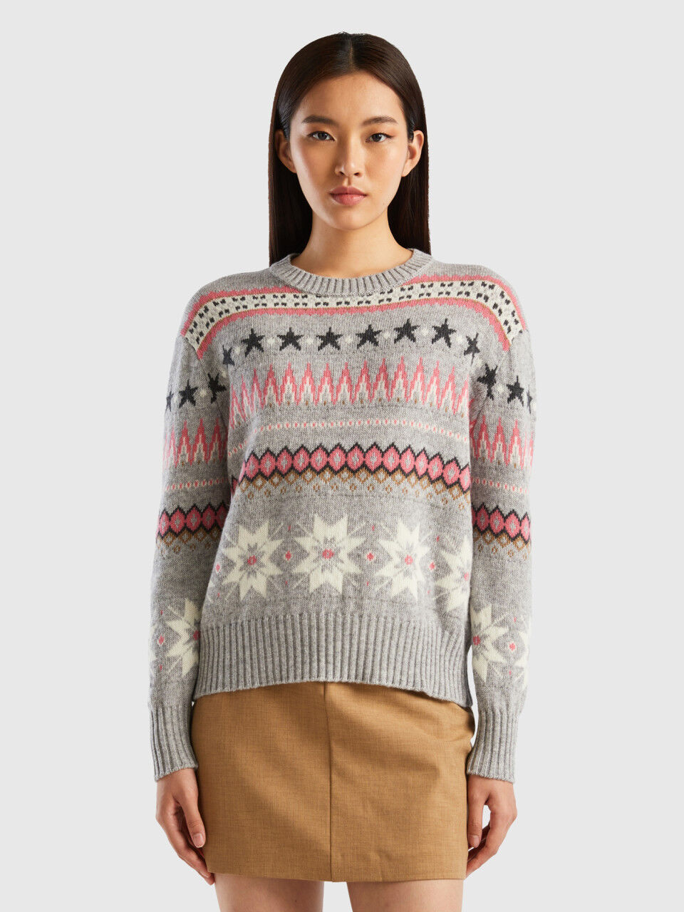 Pull benetton hotsell femme soldes