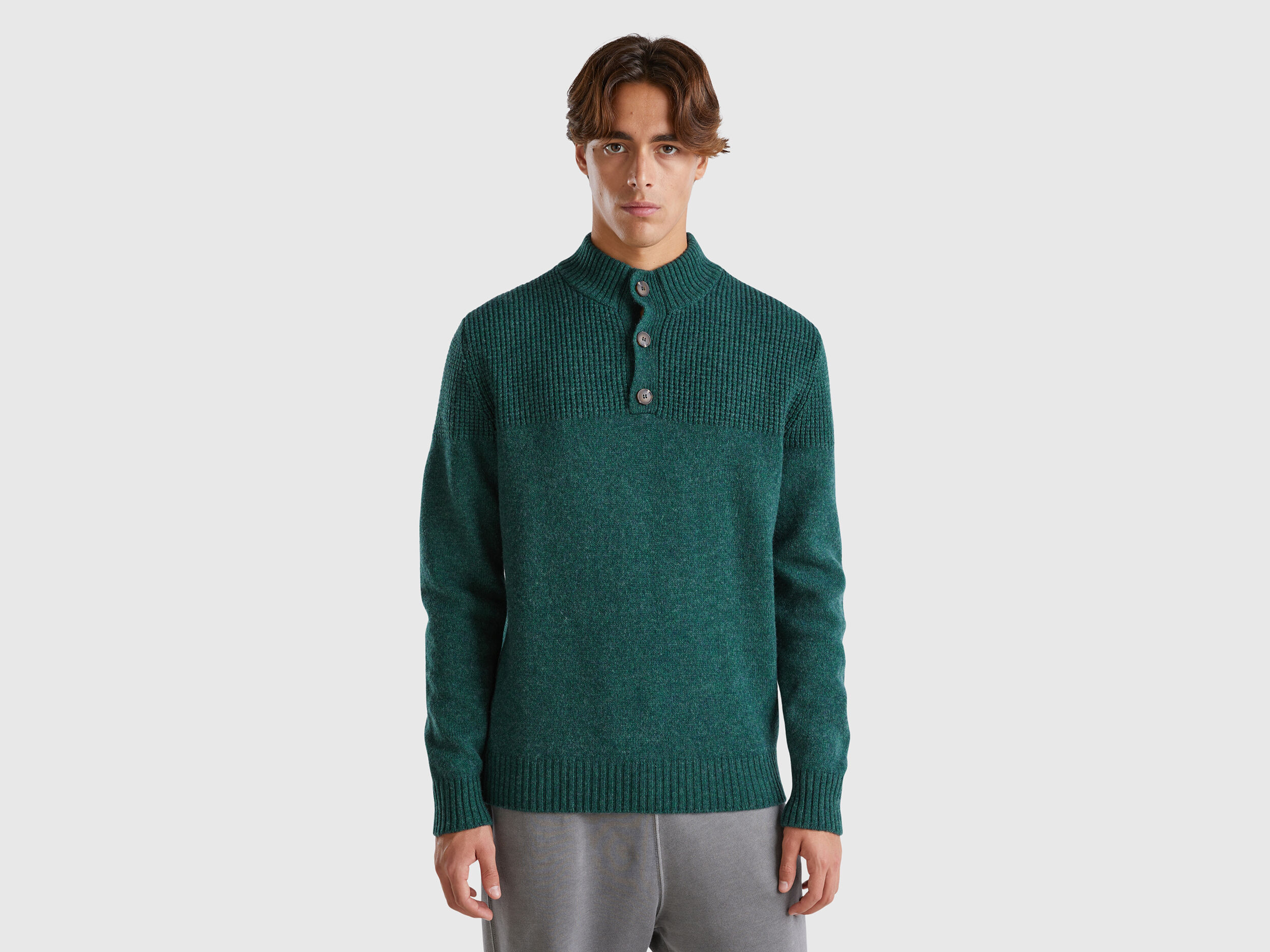Benetton maglione collo alto online