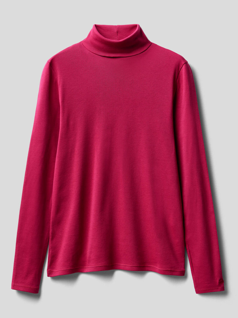 T-shirt a manica lunga con collo alto image number 1