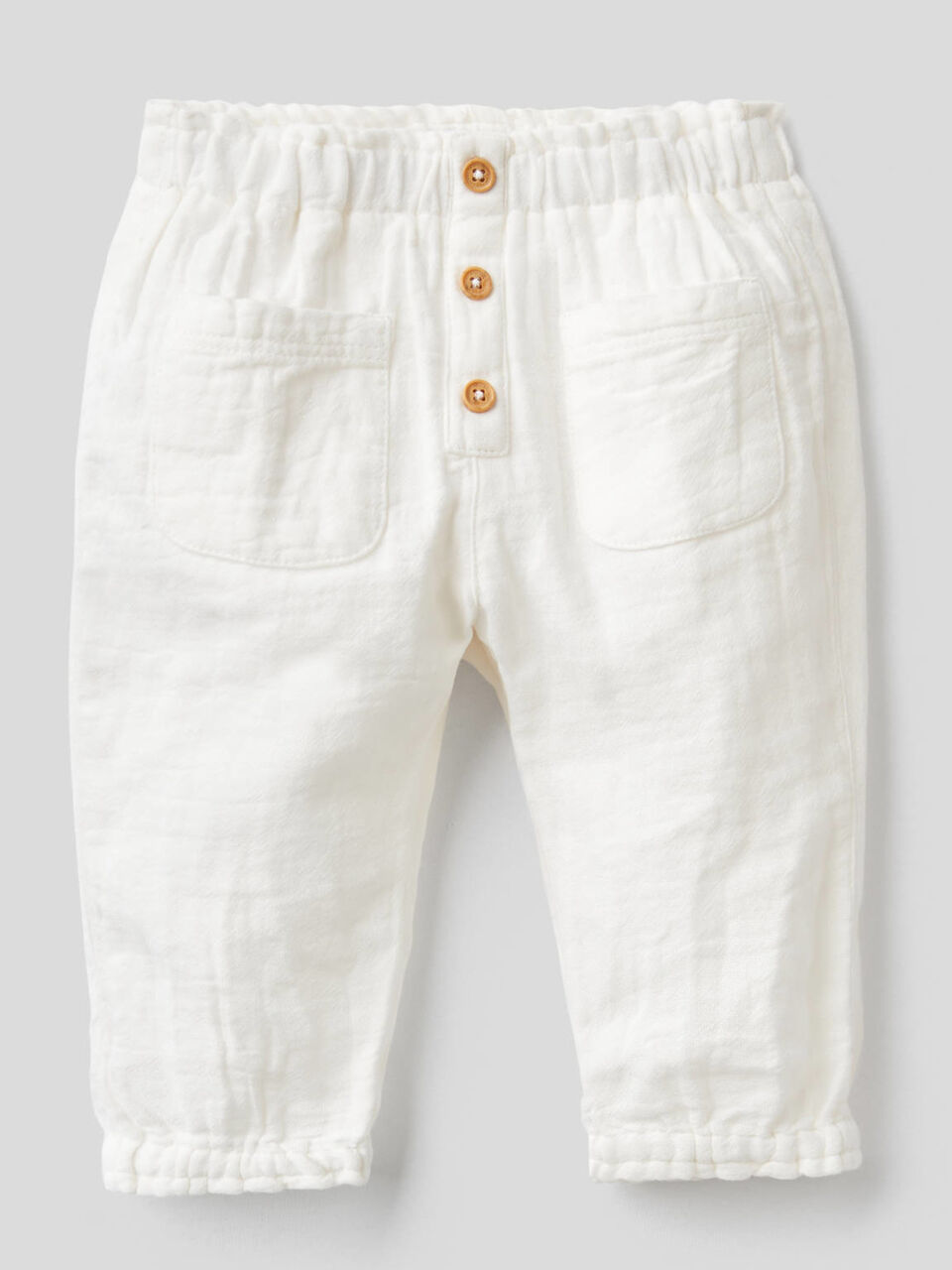 Trousers with gathered waist and bottom image number 1