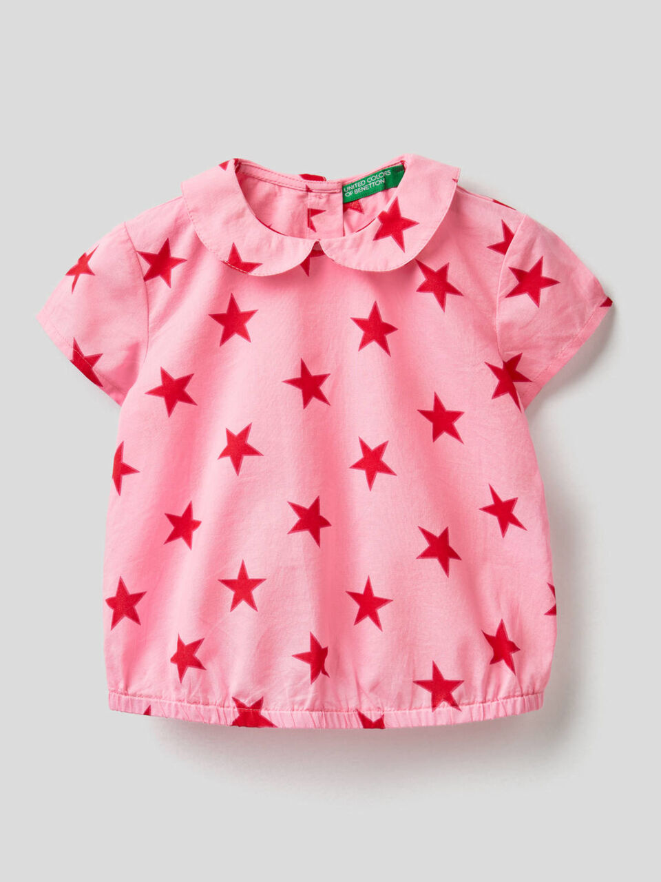 Blusa stampata in puro cotone image number 1