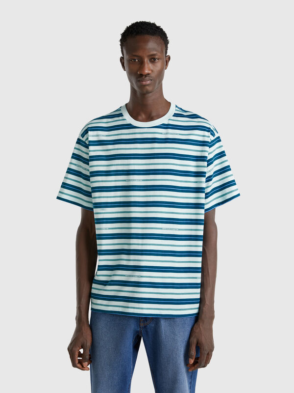 Oversized striped t-shirt Men