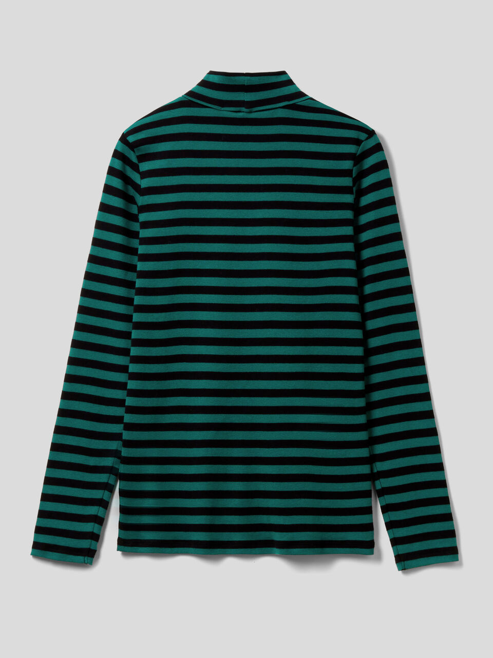 Striped turtleneck t-shirt image number 2