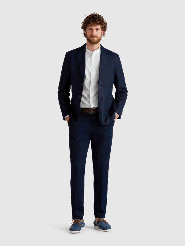 Chino slim fit in cotone leggero Uomo