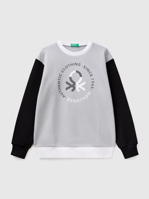 Sweatshirt aus reiner Baumwolle mit Aufdruck Jungen