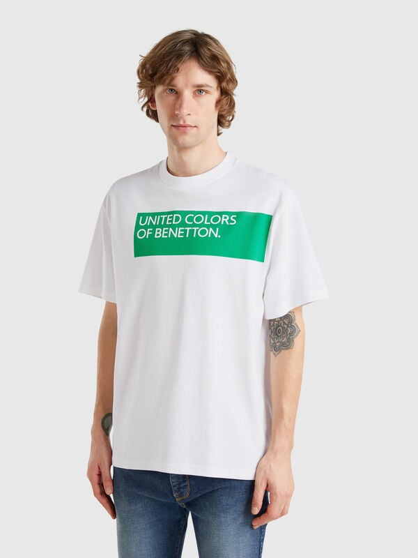 T-shirt con stampa davanti e dietro Uomo