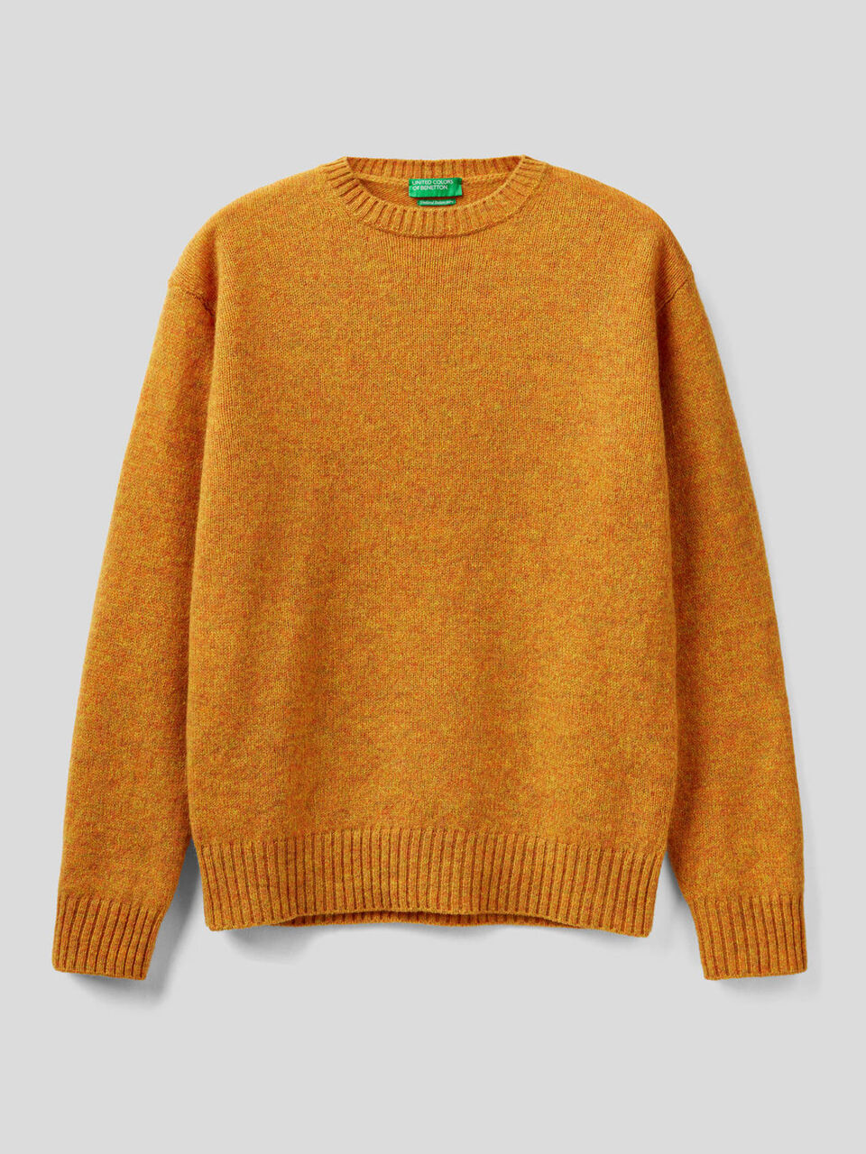 Maglia girocollo in pura lana Shetland image number 1