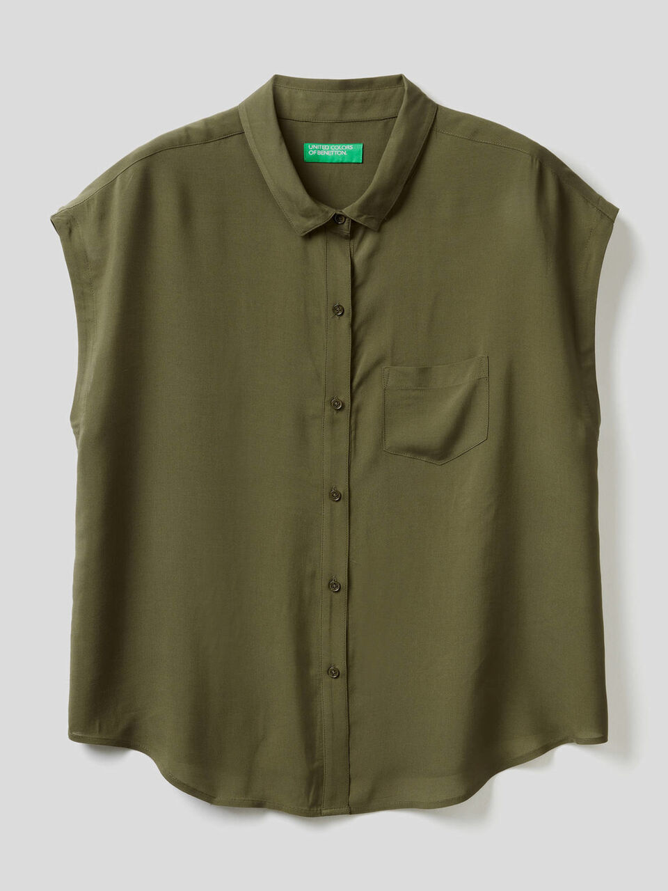 Camicia fluida a manica corta image number 1