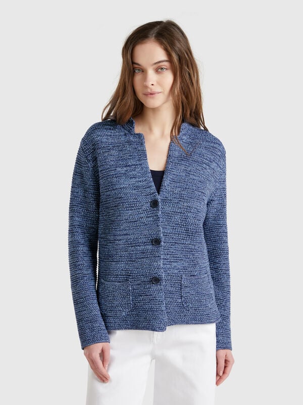 Veste tricotée 100% coton Femme
