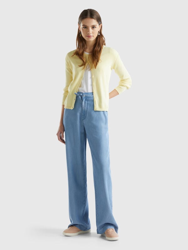Wide trousers in sustainable viscose Women