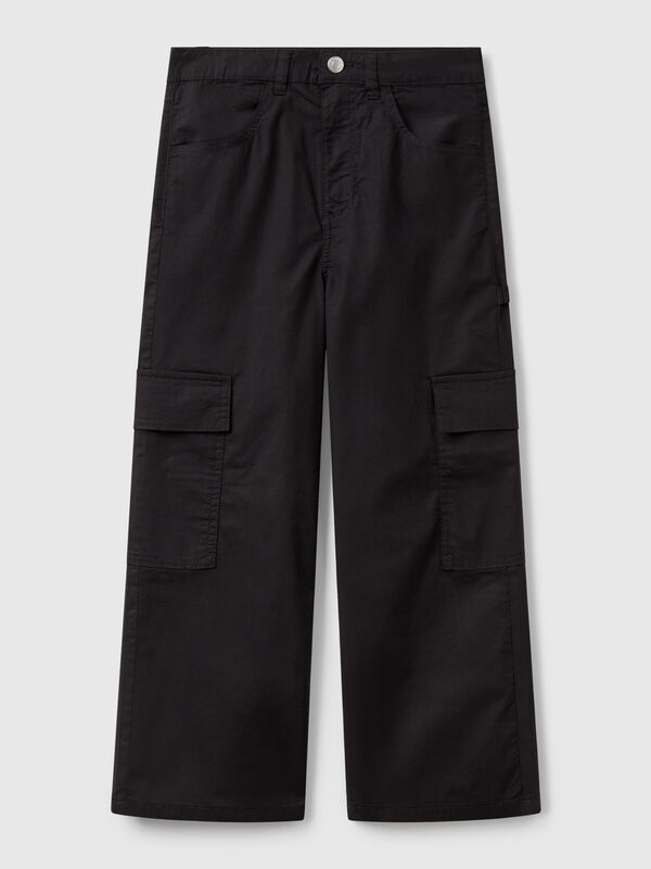 Pantaloni cargo wide fit Bambina