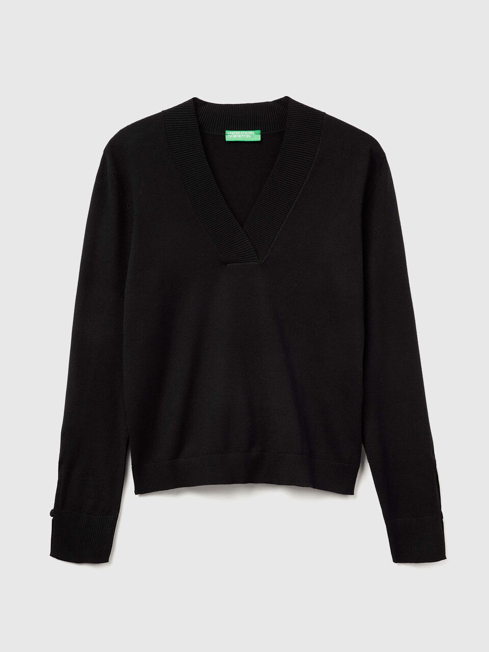 V NECK SWEATER L/S Femme image number 1