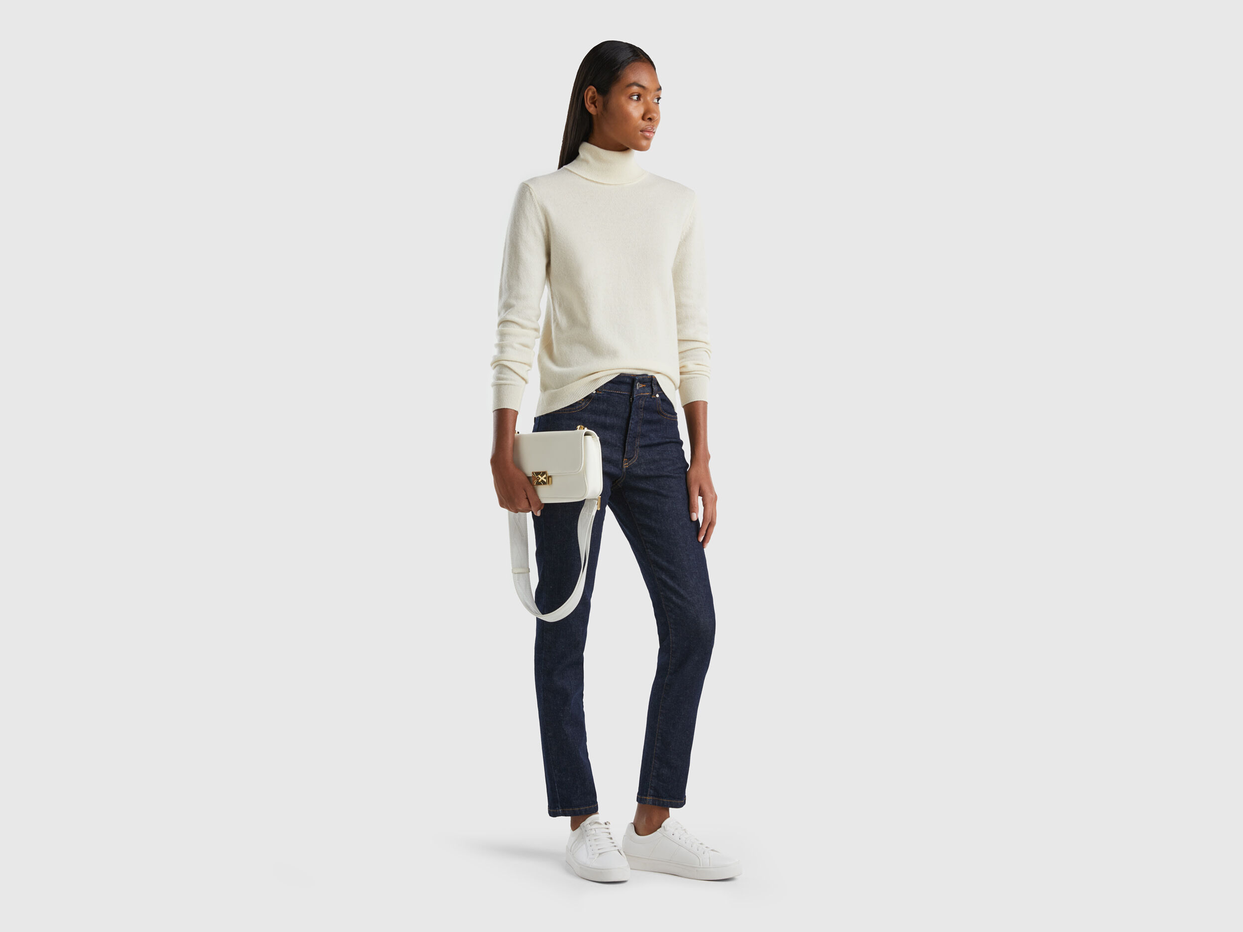 Col roulé benetton clearance