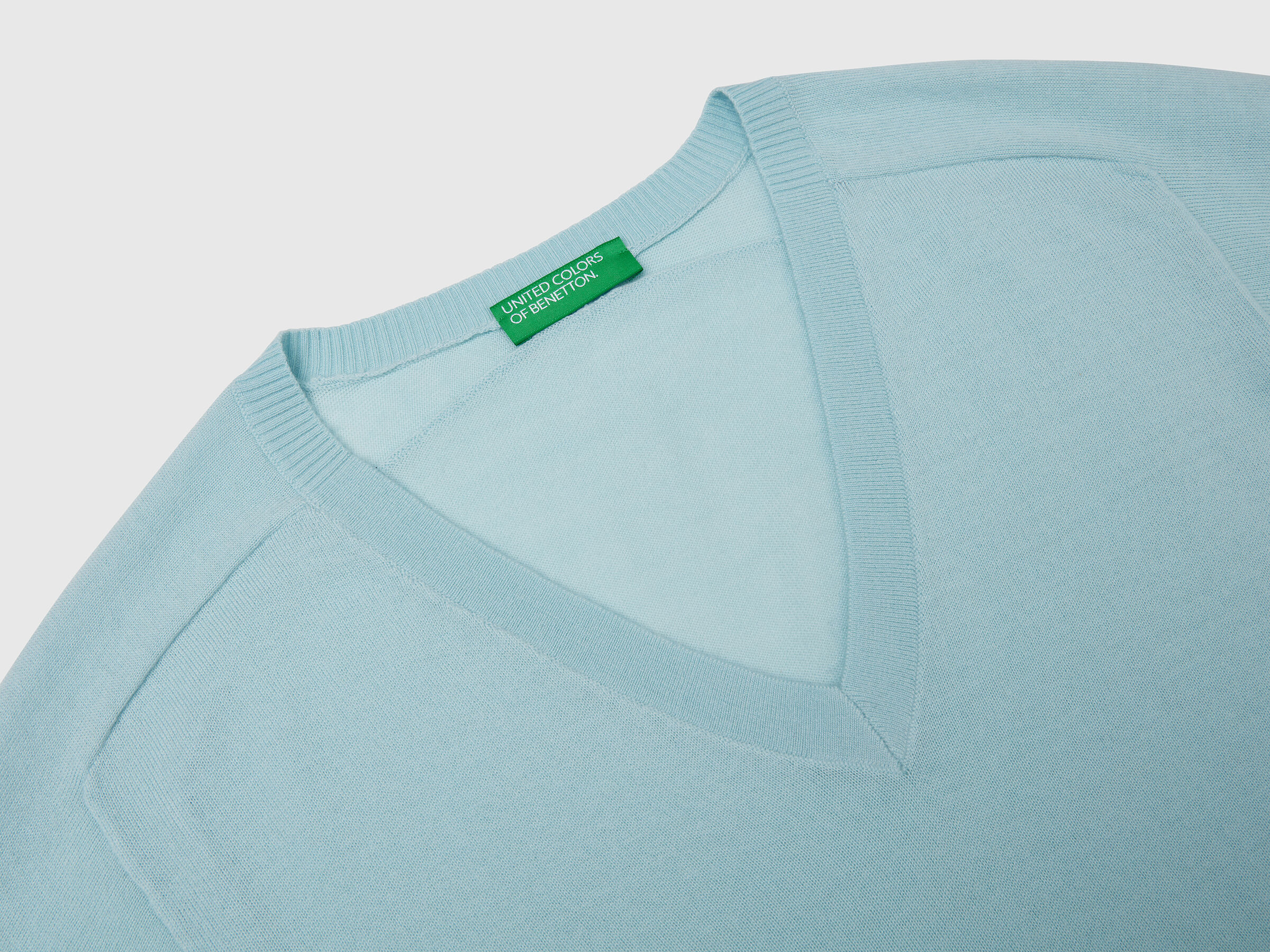 MAGLIA SCOLLO V M/L Donna image number 5