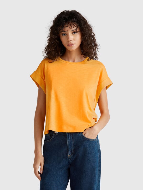 T-Shirt mit kastiger Passform Damen