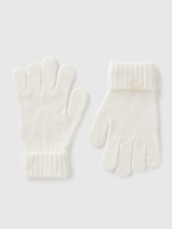 Gants tricotés avec logo Garçon