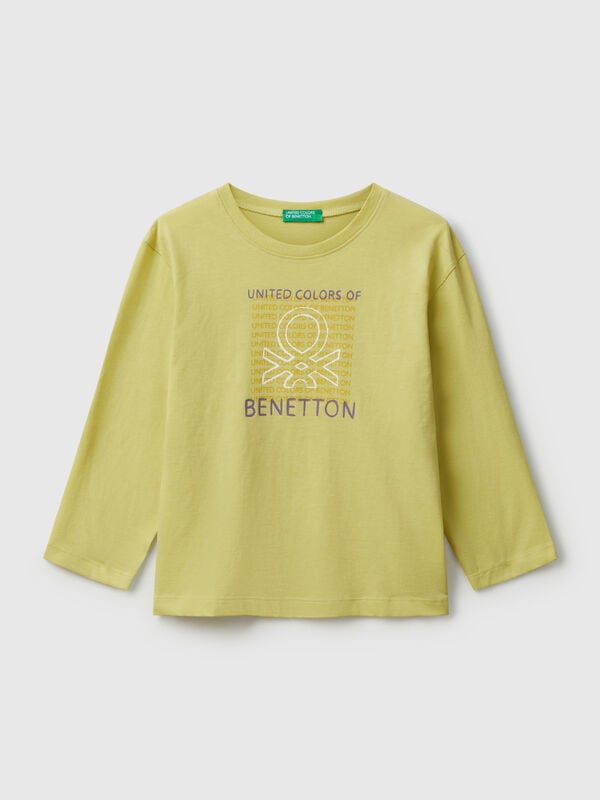 T-shirt con stampa logo Bambino