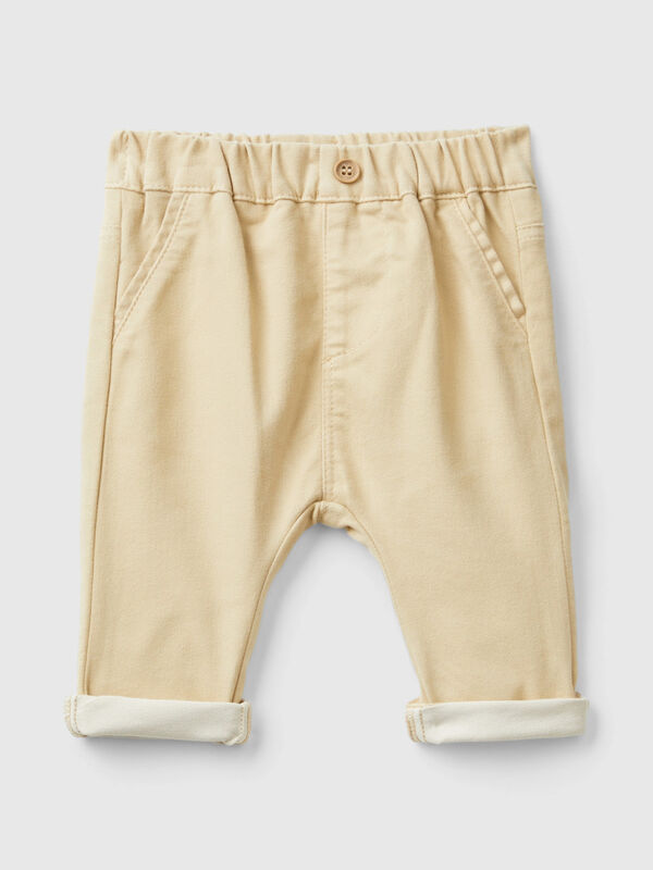 Trousers in stretch cotton blend New Born (0-18 months)