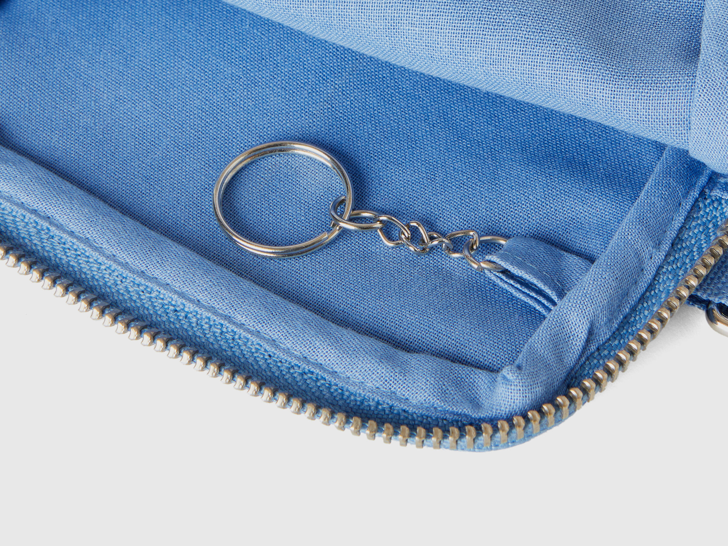 Light blue keychain and coin purse image number 2