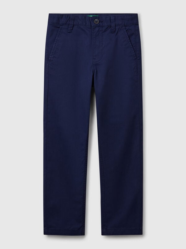 Chino slim fit in cotone stretch Bambino