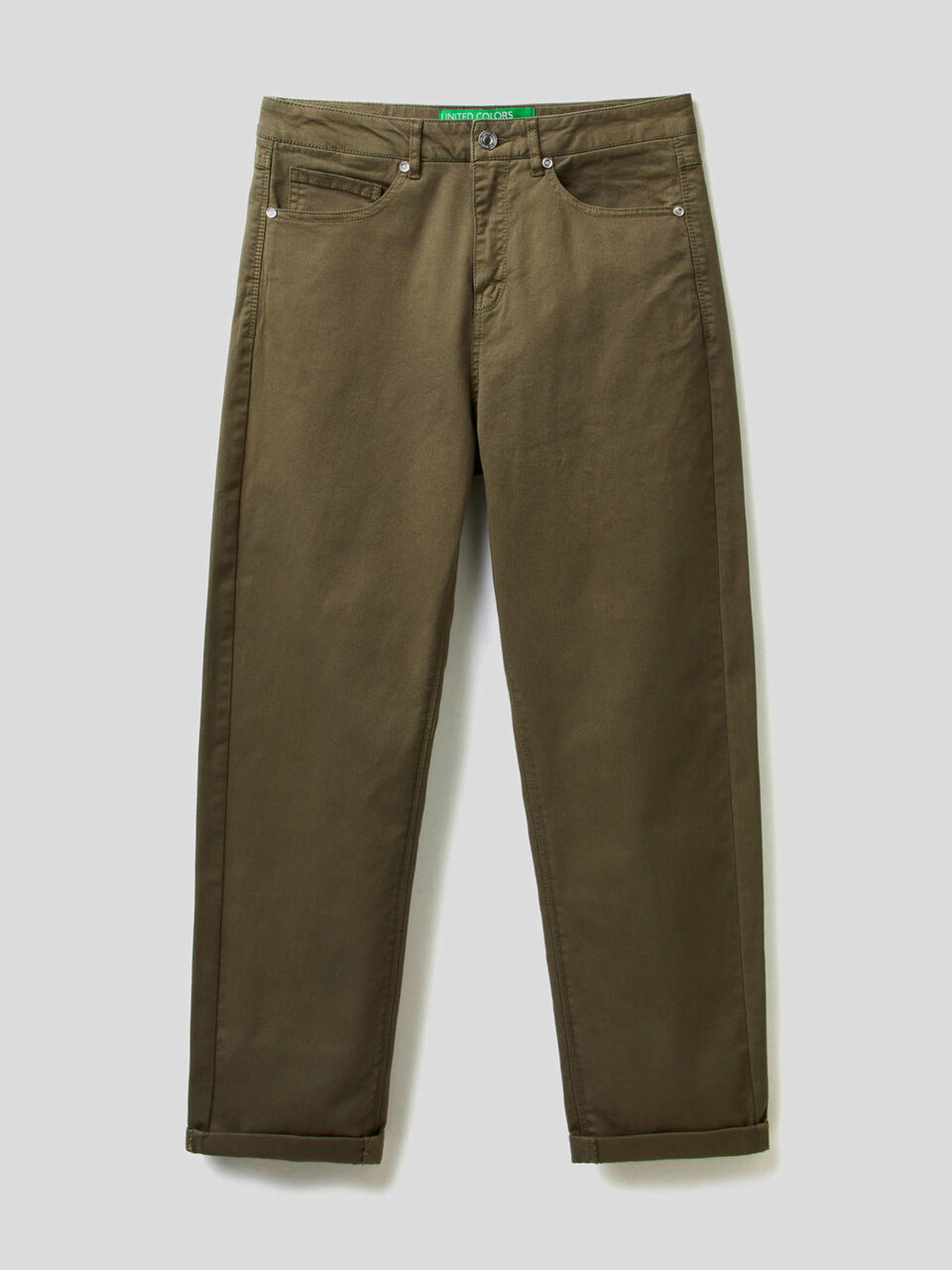 Boyfriend trousers in stretch cotton image number 1