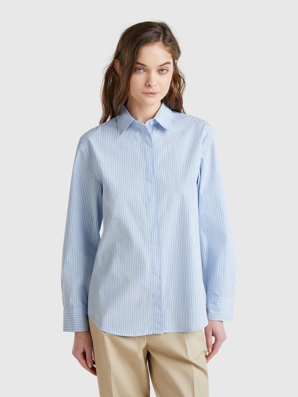 Shirt with vertical stripes Women