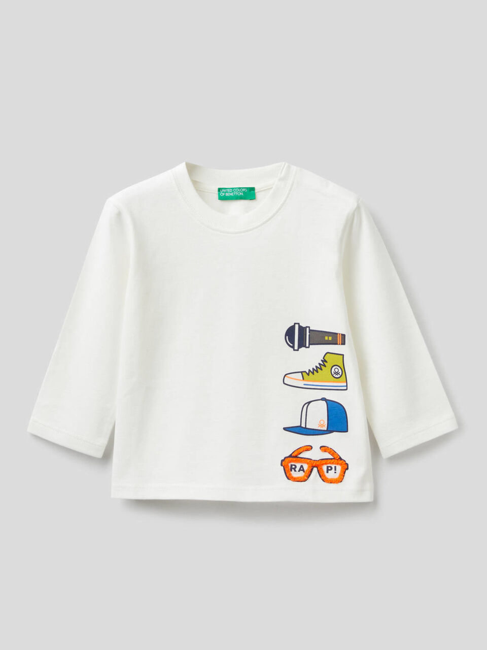 T-shirt stampata in cotone biologico image number 1
