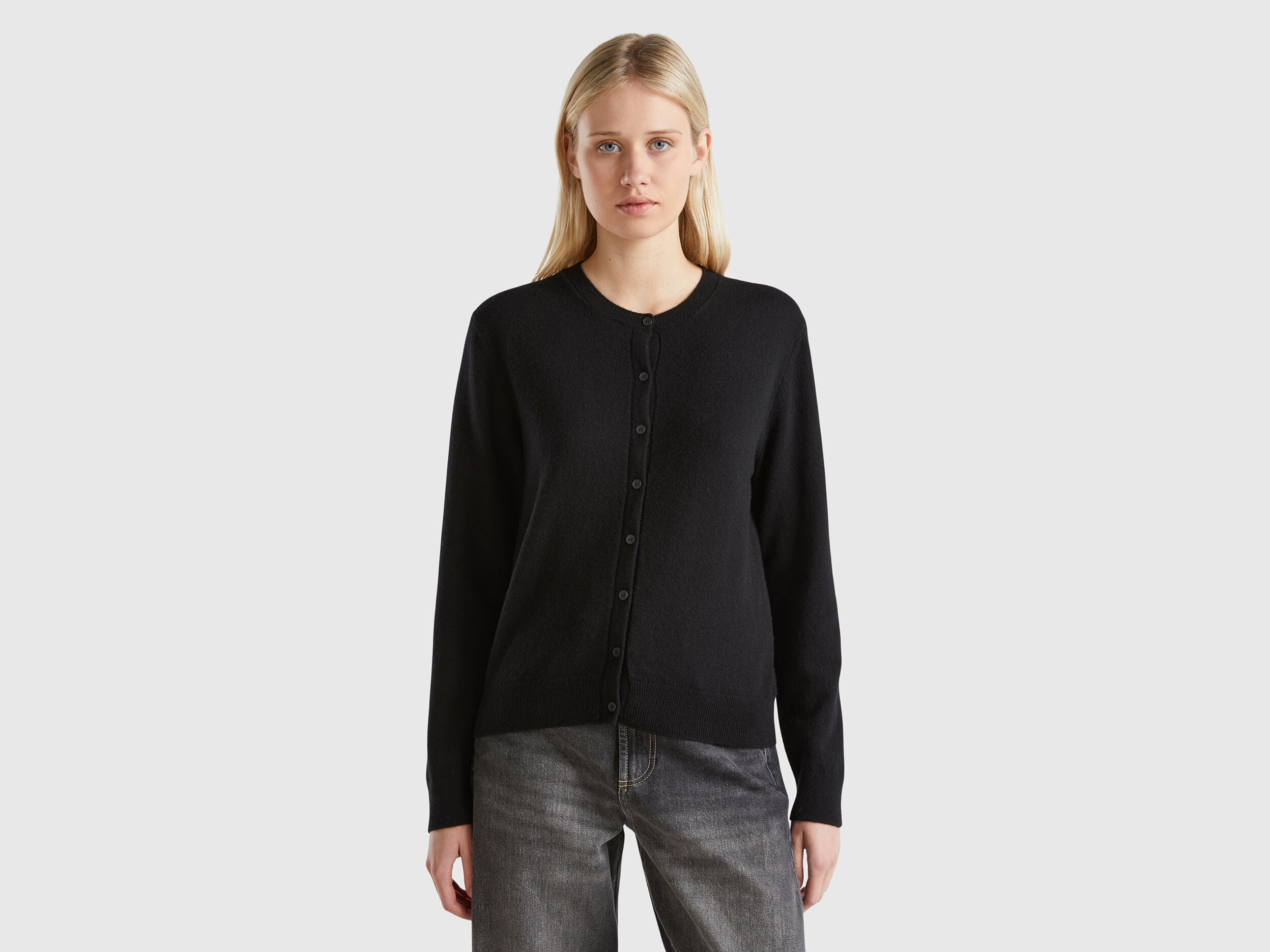 Benetton cashmere blend cardigan top