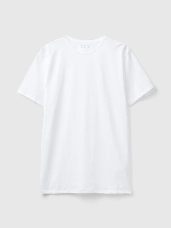 T-shirt en coton à longues fibres Homme