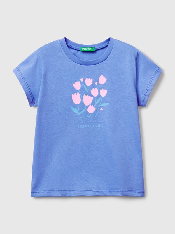 T-shirt with neon print Junior Girl