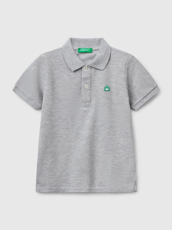 Polo manica corta in puro cotone Bambino