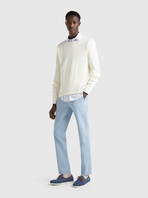 Chino slim fit carta da zucchero Uomo